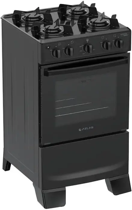 Fogão Automático com Forno de Vidro Duplo - Limpa Fácil