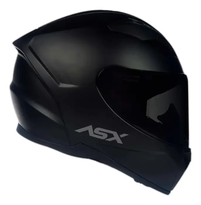 Capacete Fechado ASX City Solid Preto Fosco - Tamanho 58/M