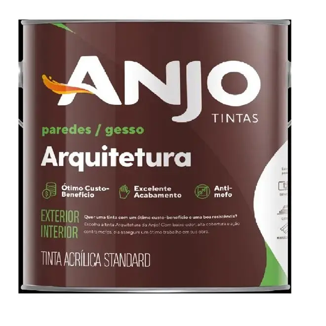 Tinta Acrílica Arquitetura Fosco Standard 18L Terracota - ANJO