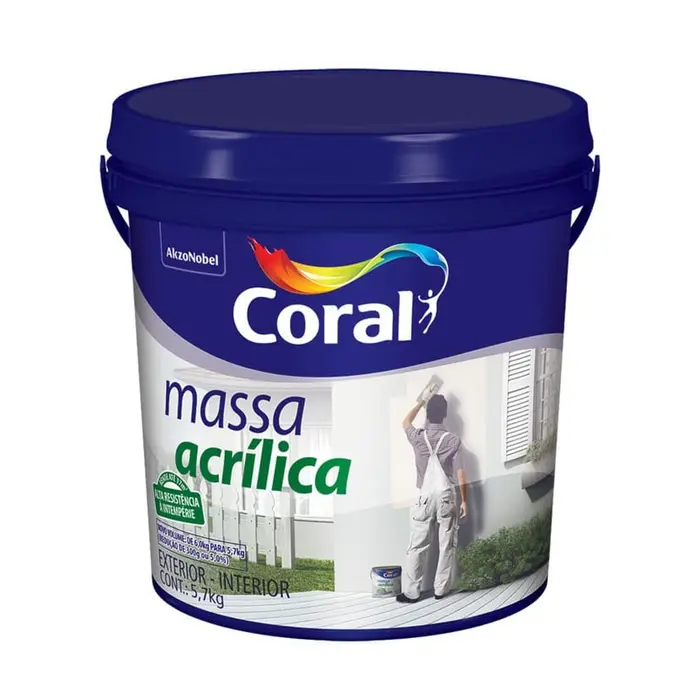 Massa Acrílica 5,7Kg Coral