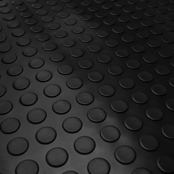 Piso Laminado PVC Moeda Preto 2mm 130x100cm Kapazi