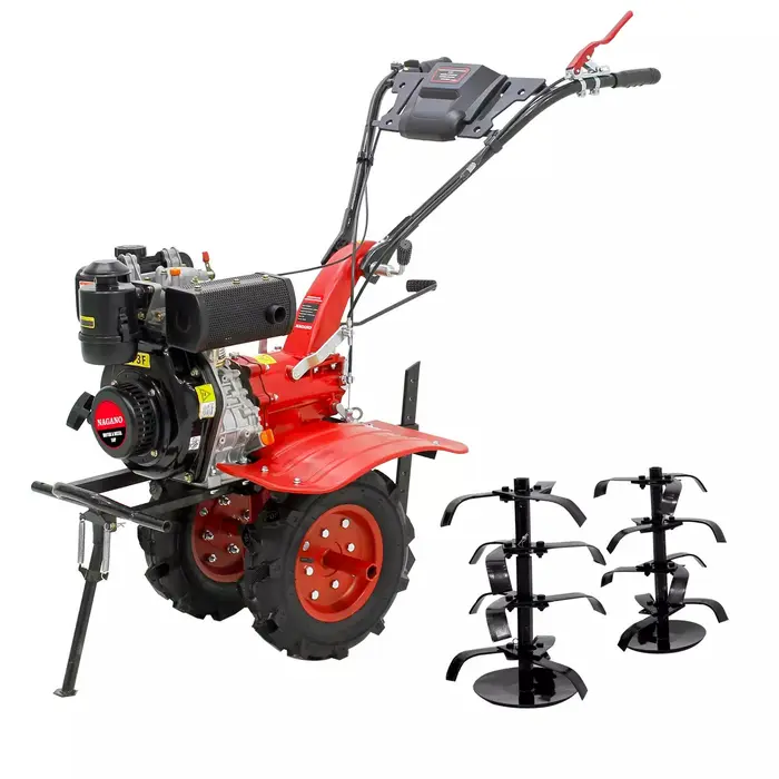 Microtrator Motocultivador 5hp 247cc Diesel com Enxada Rotativa