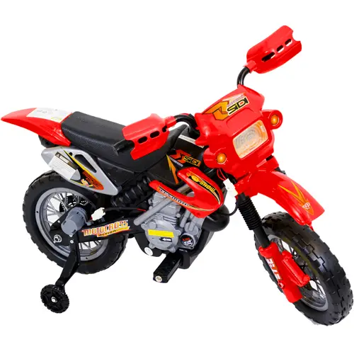 Mini Moto para Crianças, Elétrica, Cross – 6v – Vermelha – Bel Fix