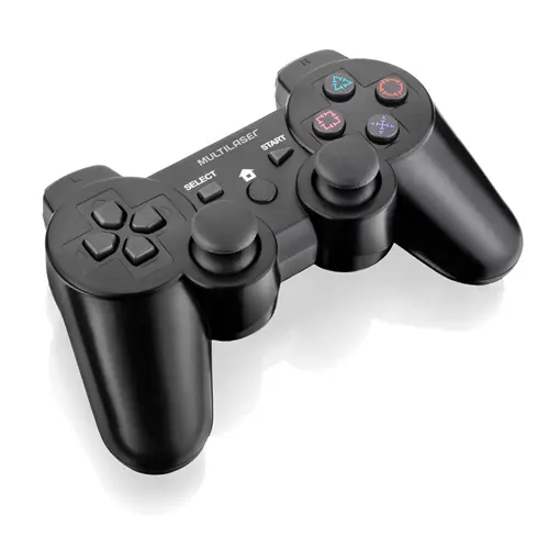 Controle Joystick 3 em 1 sem Fio PS3 PS2 PC com Bateria