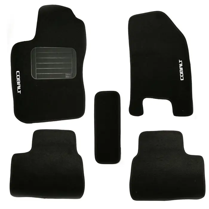 Jogo de Tapetes Cobalt 12/14 Preto com 5 Peças SAMARA CAR-1312