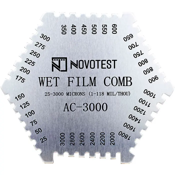 Medidor Espessuras Camadas de Tintas Úmidas AC-3000 25 a 3000 NOVOTEST-310759