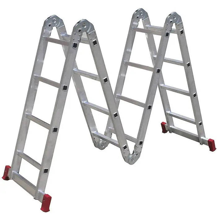 Escada de Alumínio Articulada 4×4 com 16 Degraus – Multiuso, Dobrável e Profissional BOTAFOGO-ESC0293