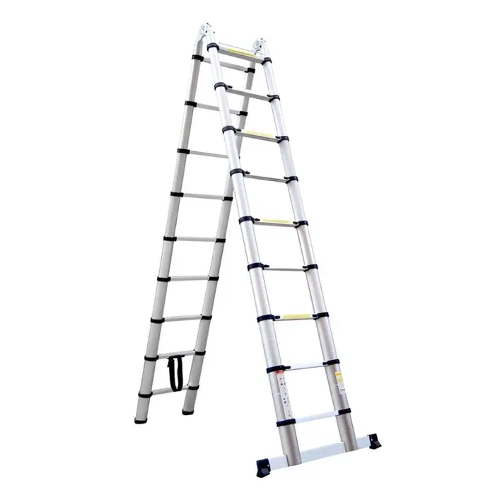 Escada Telescópica Dupla 150Kg 18 Degraus 5,6 Metros CONTHEY-N2300016